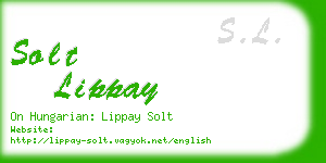 solt lippay business card
